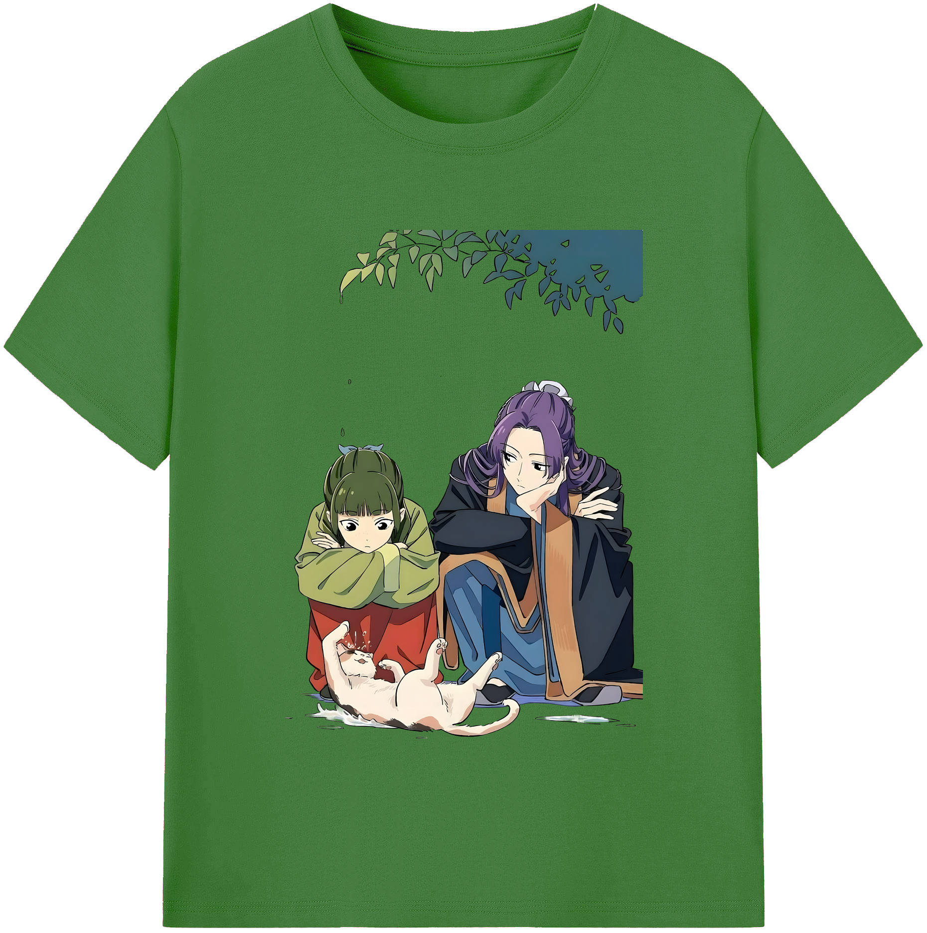 （画像用） 薬屋のひとりごと The Apothecary Diaries レディースカジュアルプリントTシャツ（綿100％）